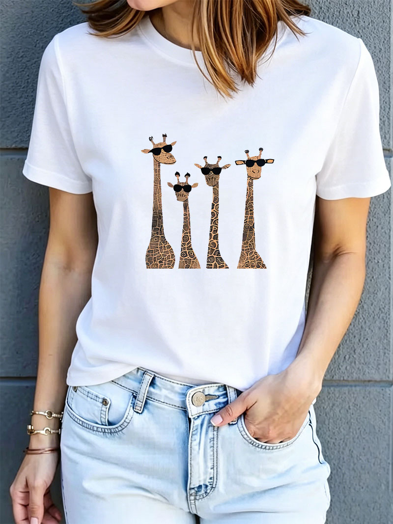 Women'S Fashion In The 90S - Fashion Cute Giraffe Print Women's Casual