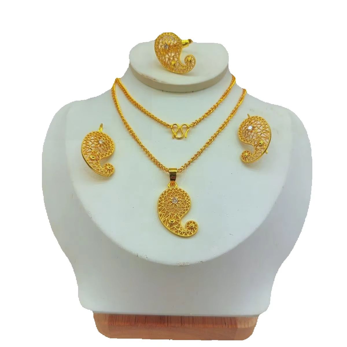 Women'S Fashion Rings Gold - New Fashion High-End Dubai 24K Gold