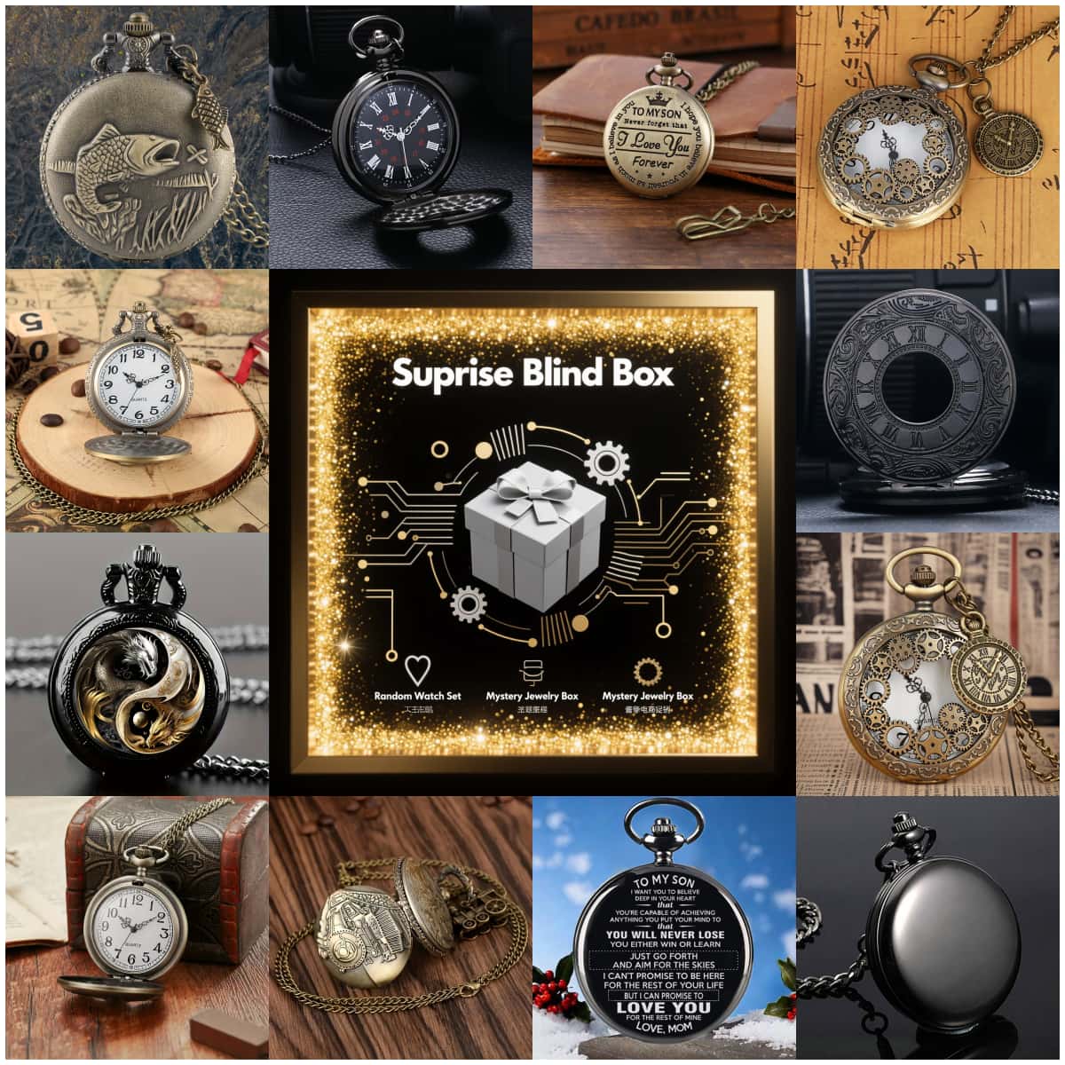 1PC Surprise Mystery Watch Bli - Women'S Fashion Quartz Watch review and price