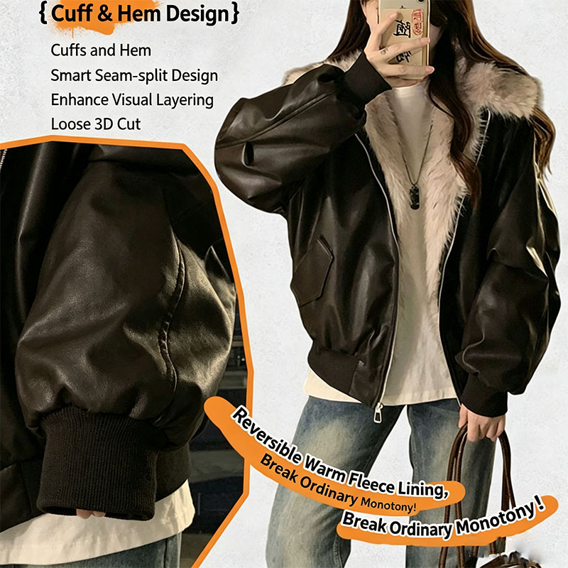 Winter Thick Warm Fleece Hoode - Women'S Fashion Bomber Jacket review and price