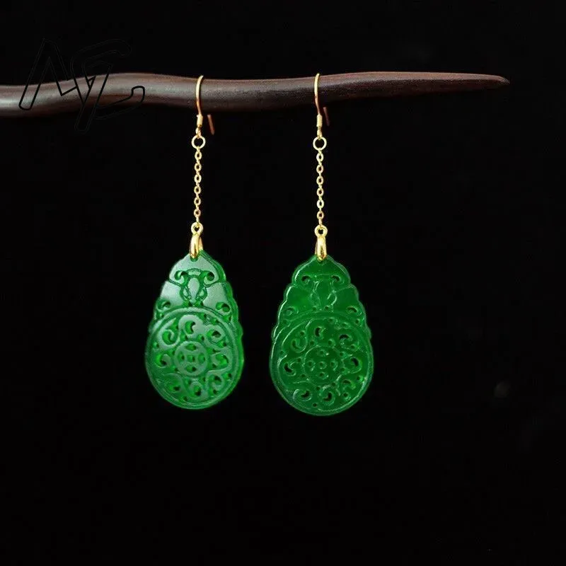 925 Silver Natural Green Jade  - Women'S Fashion Jewellery review and price