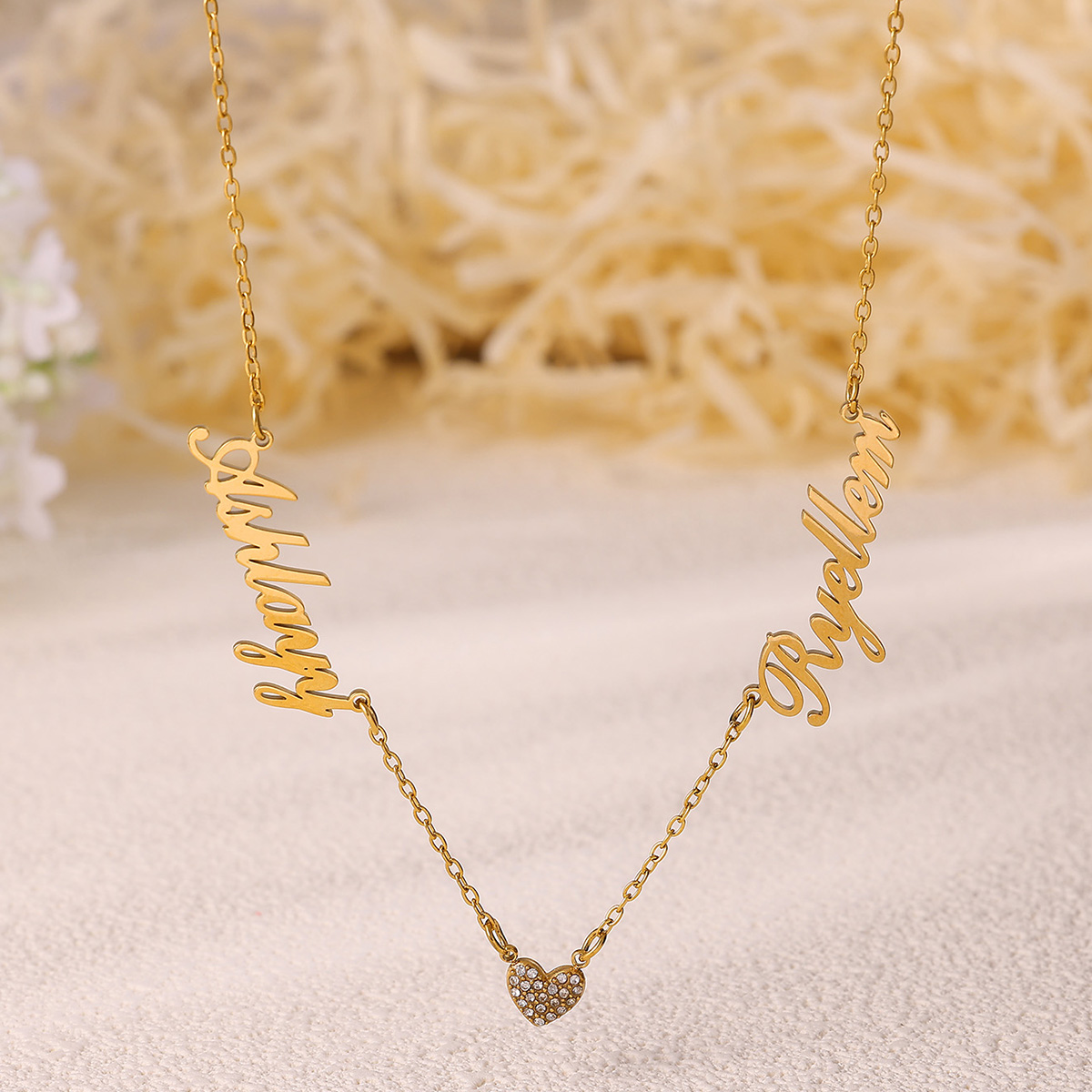 Custom Two Name Necklace For W - Women Fashion Names review and price