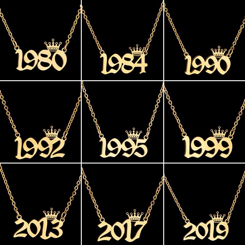 Stainless Steel Crown Year Num - Women'S Fashion Year 2000 review and price