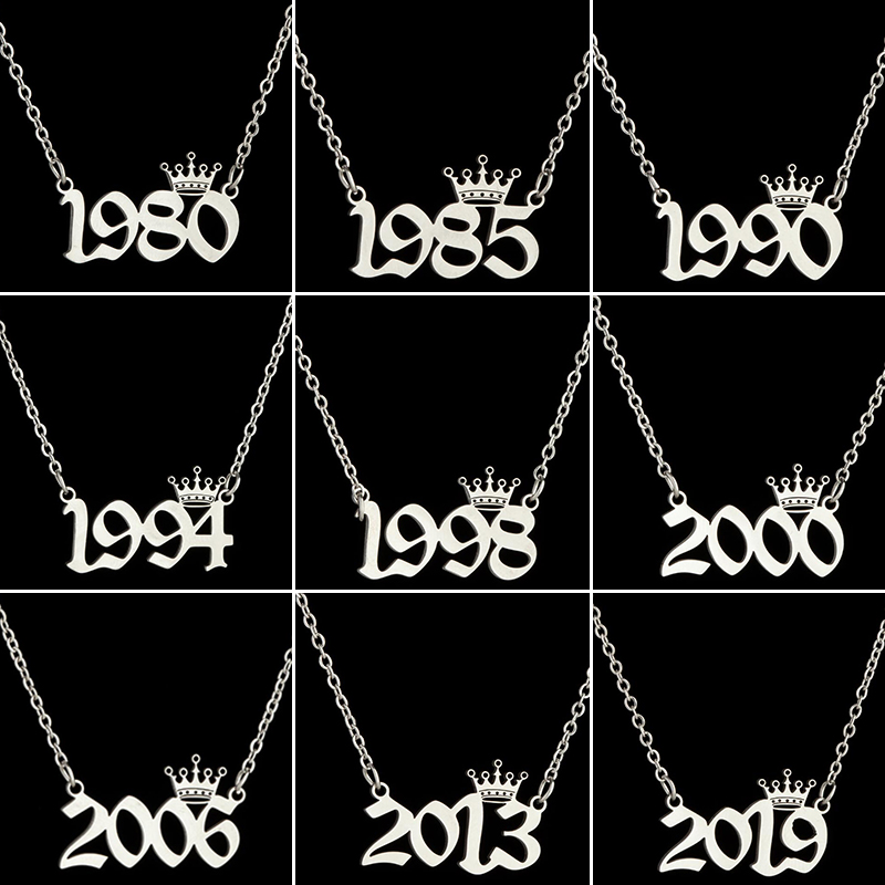 Stainless Steel Crown Year Num - Women'S Fashion Year 2000 review and price