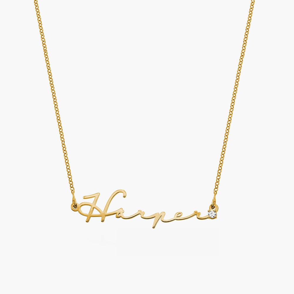 NAME NECKLACE WITH DIAMOND - G - Women Fashion Names review and price