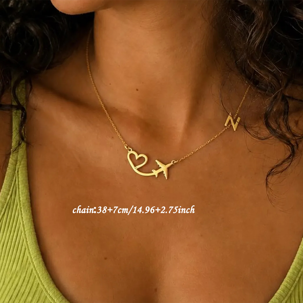 Personalized Heart Airplane In - Women Fashion Names review and price