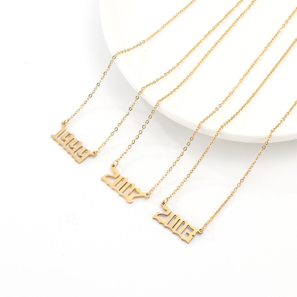 Year Number Birth Date Necklac - Women'S Fashion Year 2000 review and price