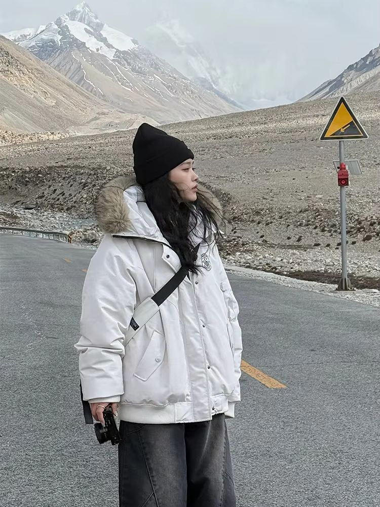 Women's White Grey Hooded Jack - Women'S Y2K Fashion Aesthetic review and price