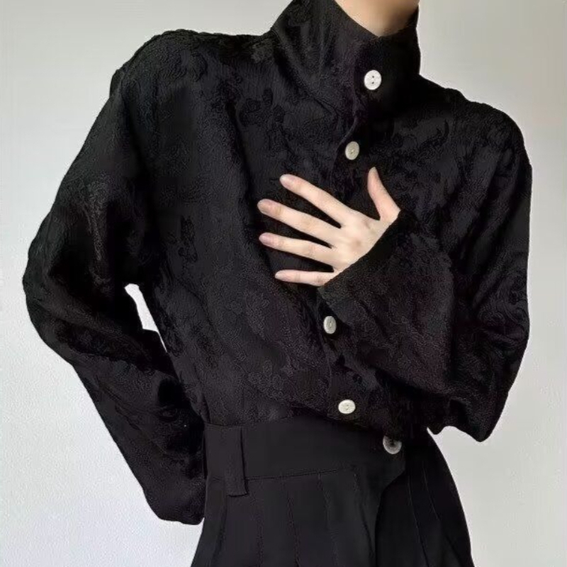 Y2K Harajuku Elegant Stand Col - Women'S Y2K Fashion Aesthetic review and price