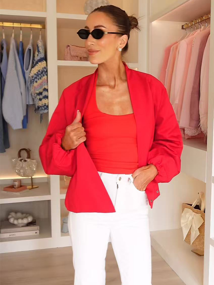 TFMLN Fashion Red Short Bomber - Women'S Fashion Bomber Jacket review and price