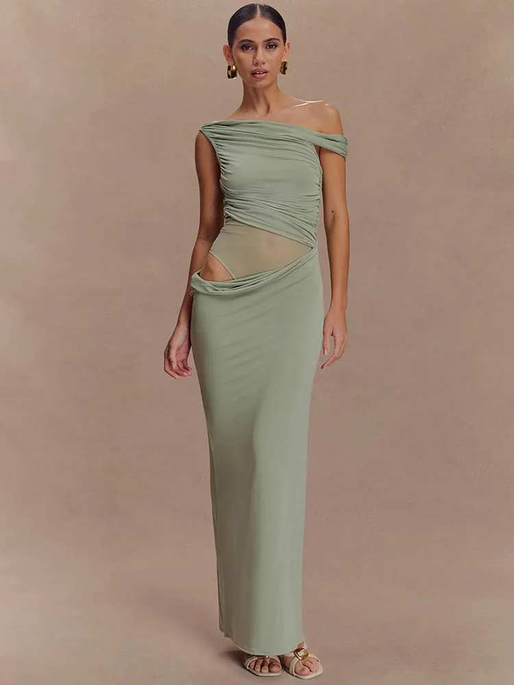 One Shoulder Slinky Sexy Maxi  - Women'S Fashion In 1920 review and price