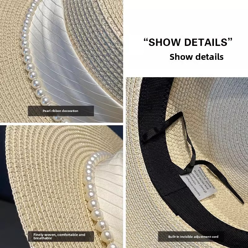 2025 New Style Hat Retro Flat  - Straw Hat Summer review and price