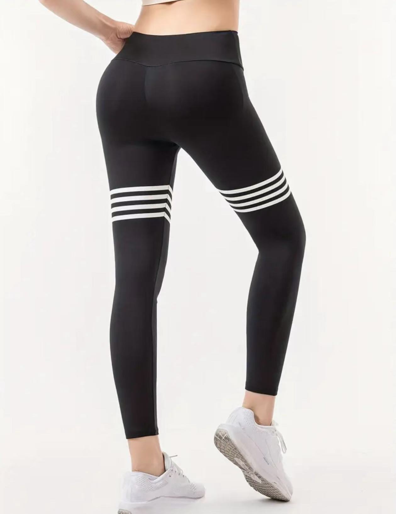 Letter Pattern High-Waisted Yo - High Waist Leggings review and price