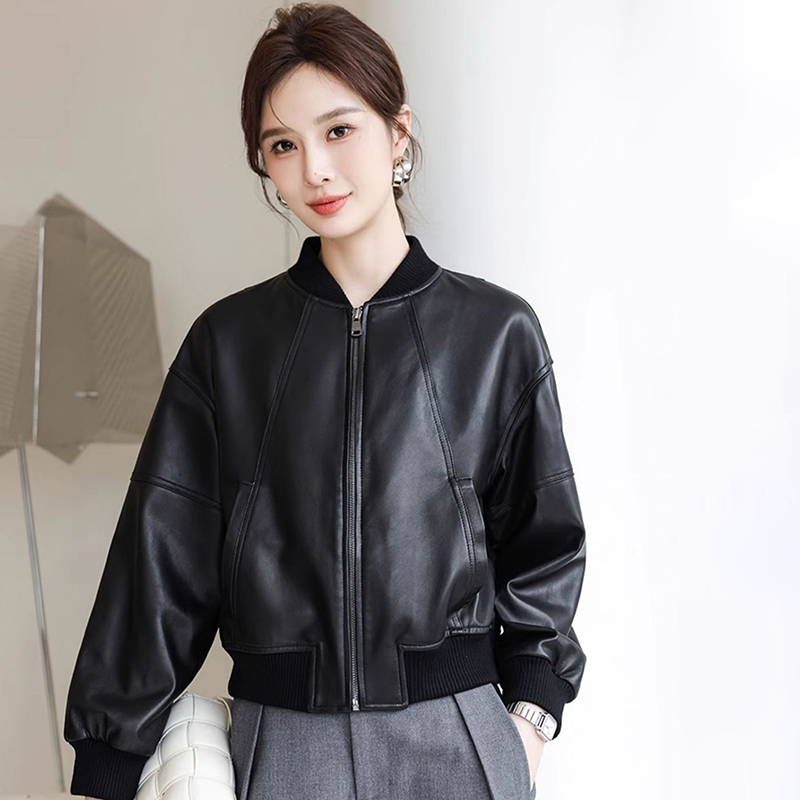 American Retro Faux Leather Ja - Women'S Fashion Bomber Jacket review and price