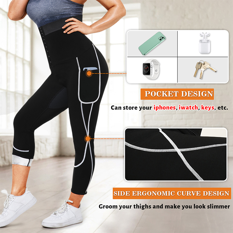 Sauna Sweat Pants for Women Hi - High Waist Leggings review and price
