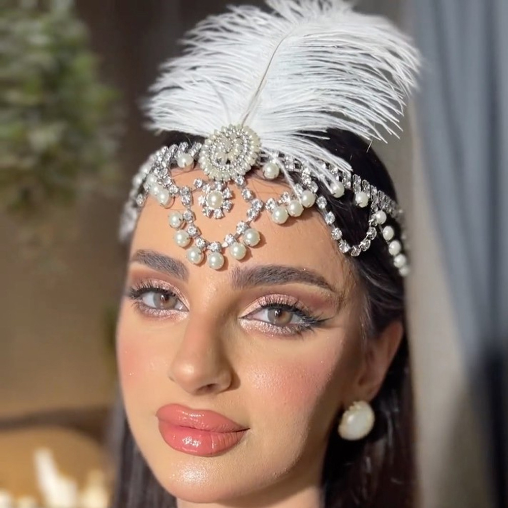Vintage White Feather Flapper  - Women'S Fashion In 1920 review and price
