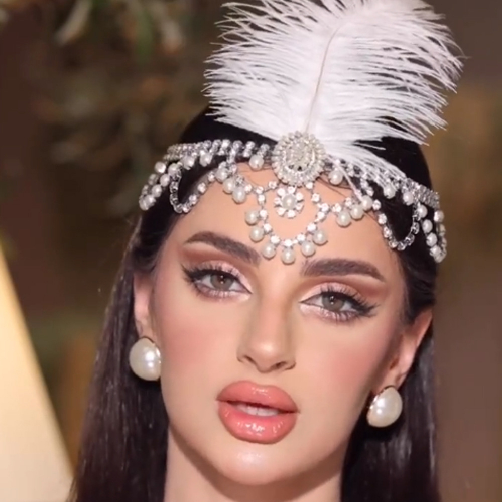 Vintage White Feather Flapper  - Women'S Fashion In 1920 review and price