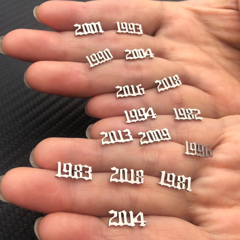Tiny Year Number Stainless Ste - Women'S Fashion Year 2000 review and price