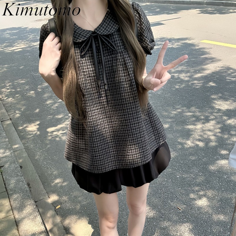 Kimutomo Women Shirts Peter Pa - Women'S Y2K Fashion Aesthetic review and price