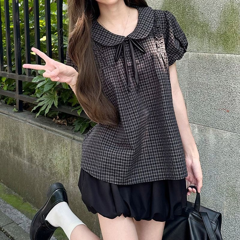 Kimutomo Women Shirts Peter Pa - Women'S Y2K Fashion Aesthetic review and price