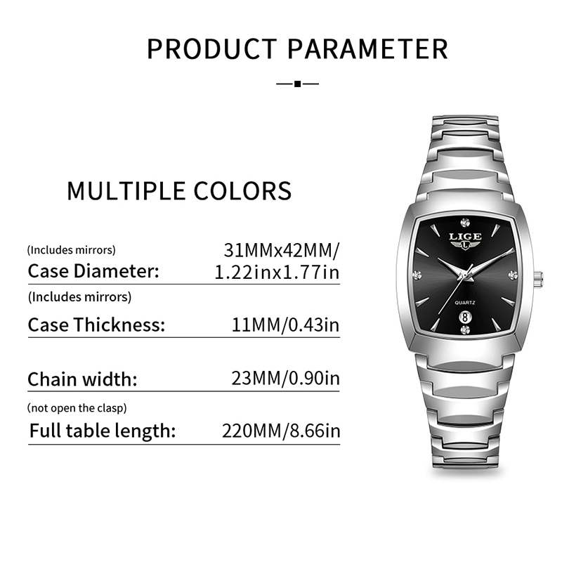 LIGE Watch women Business Luxu - Women'S Fashion Quartz Watch review and price