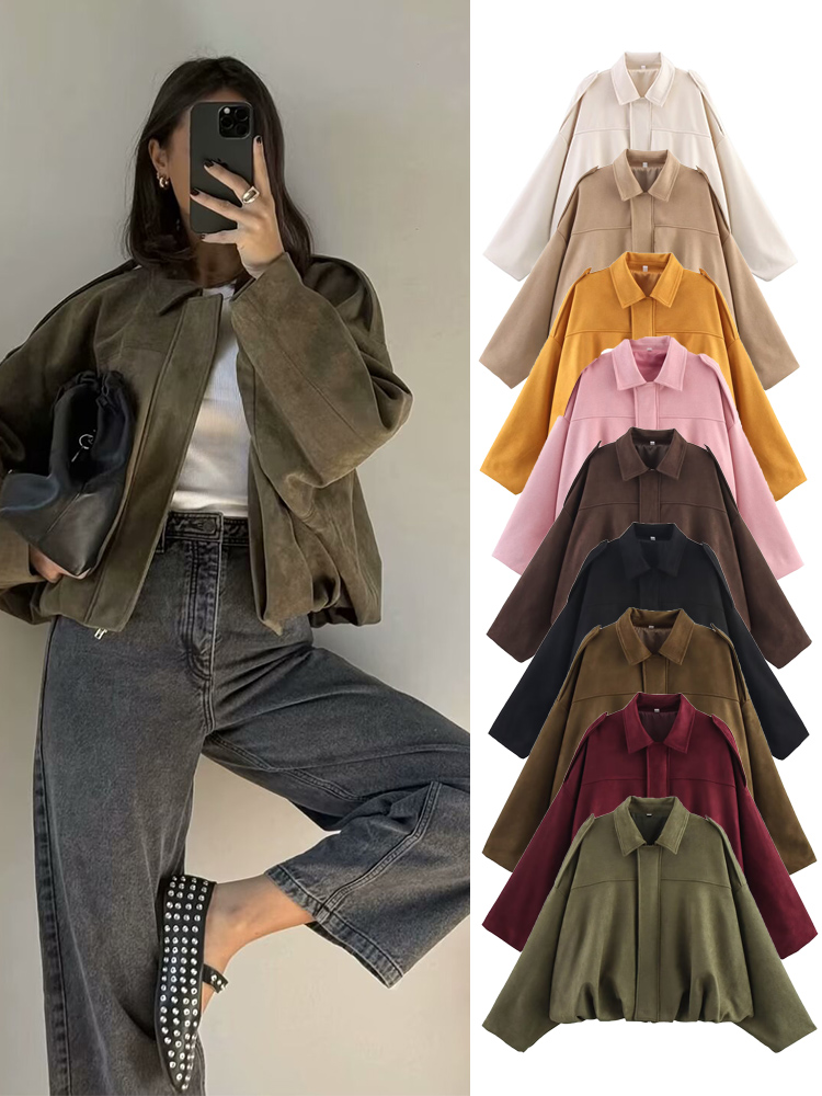 TFMLN Women Suede Bomber Jacke - Women'S Fashion Bomber Jacket review and price