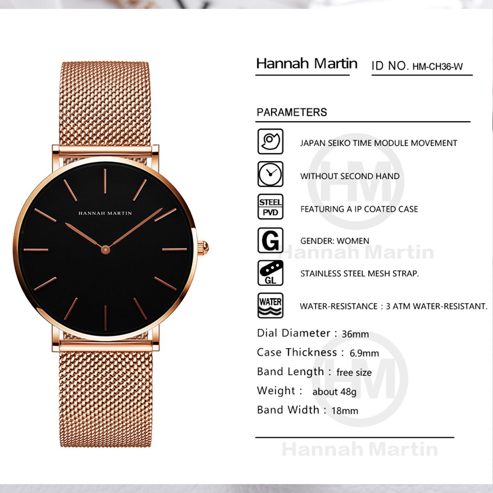 Hannah Martin Top Brand Luxury - Women'S Fashion Digital Watch review and price