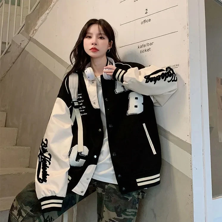 Y2k Lamb Wool Bomber Jacket Fe - Women'S Fashion Bomber Jacket review and price