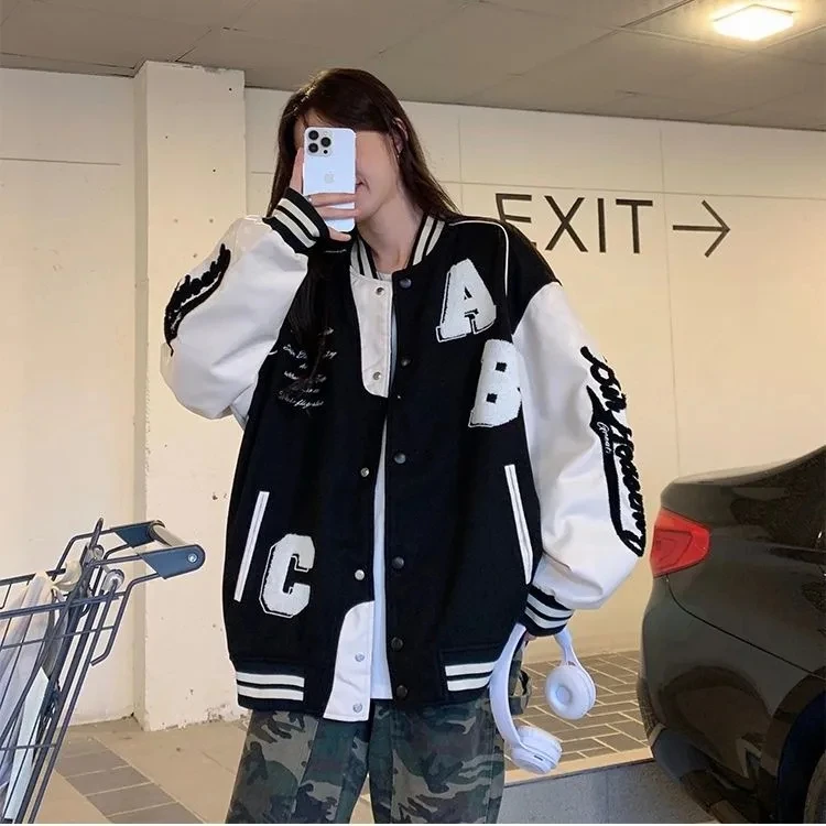 Y2k Lamb Wool Bomber Jacket Fe - Women'S Fashion Bomber Jacket review and price