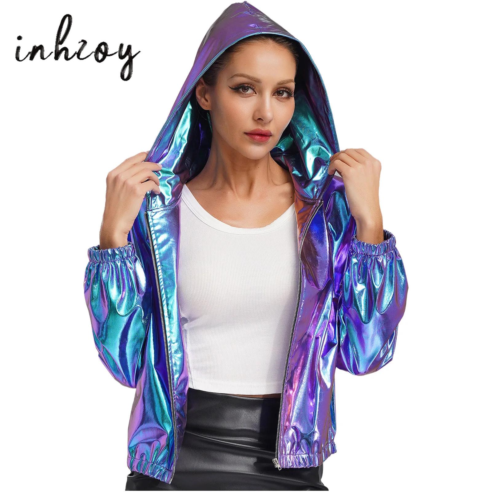 Women Holographic Bomber Jacke - Women'S Fashion Bomber Jacket review and price
