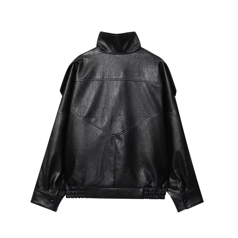 MUJER Faux Leather Women's Jac - Women'S Fashion Bomber Jacket review and price
